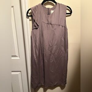 NWT 3.1 Phillip Lim Women's Sz 2 Mauve 100% Silk Sleeveless Dress with Pockets